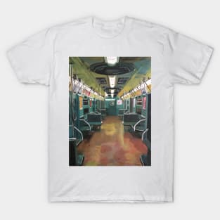 New York, Empty Subway, Retro T-Shirt